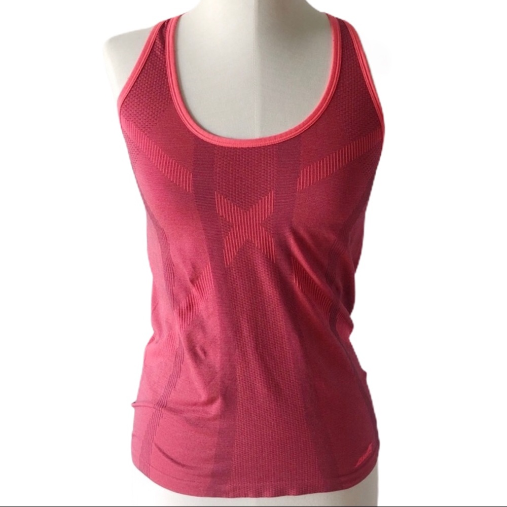 Avia Ribbed Athletic Stretch Racer Back Tank Top